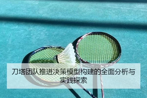 刀塔团队推进决策模型构建的全面分析与实践探索